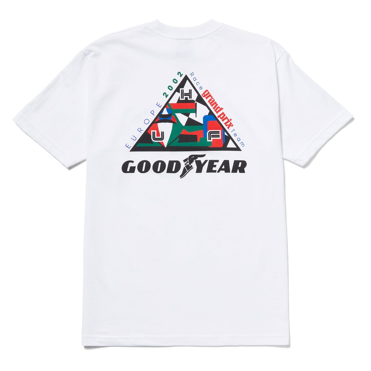 HUF x Goodyear Grand Prix Triple Triangle White T-Shirt