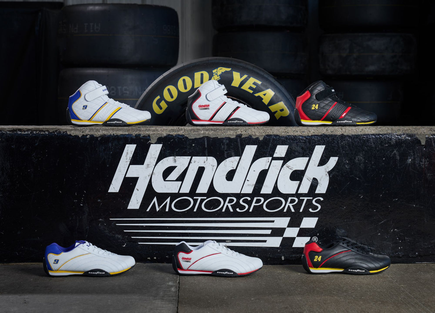 Goodyear x Hendrick Collab Shoes