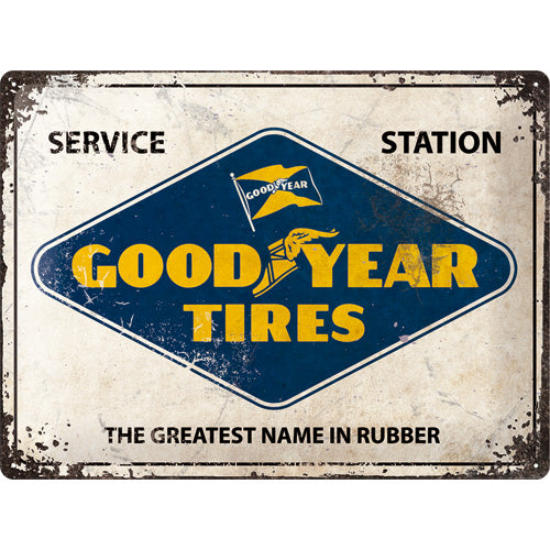 Goodyear Service Station Vintage Tin Sign